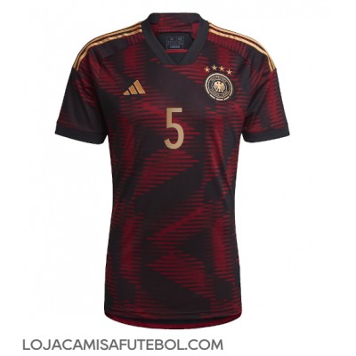 Camisa de Futebol Alemanha Thilo Kehrer #5 Equipamento Secundário Mundo 2022 Manga Curta